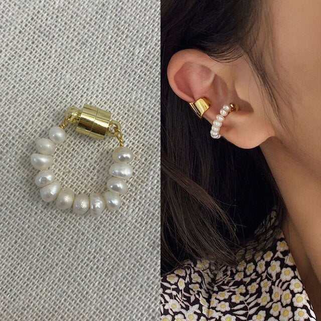 Magnetic Pearl Ear Clip