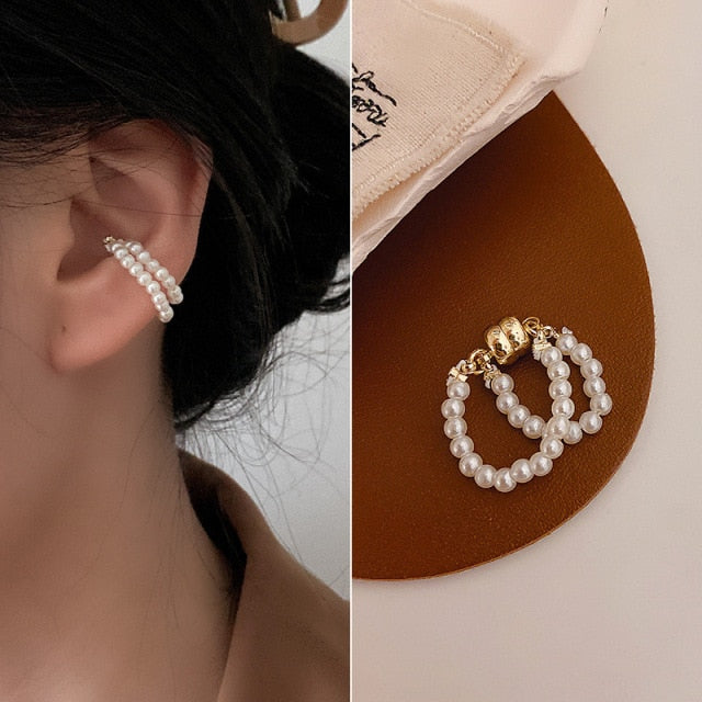 Magnetic Pearl Ear Clip