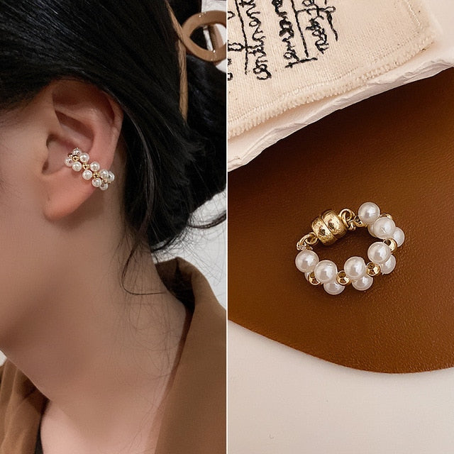 Magnetic Pearl Ear Clip