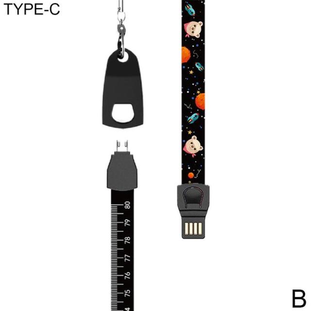 3-in-1 Multi-function Data Cable Lanyard