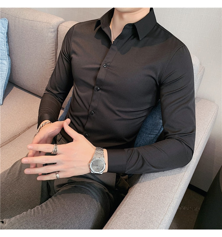 Men's Classic Breathable Comfortable Wrinkle Resistant Shirt FREE Shipping