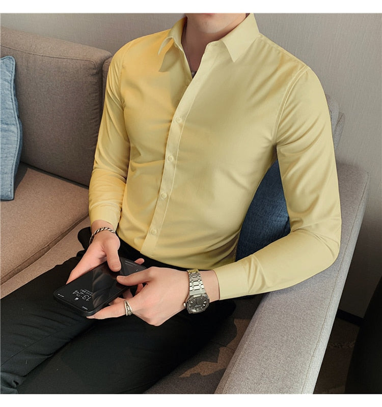 Men's Classic Breathable Comfortable Wrinkle Resistant Shirt FREE Shipping