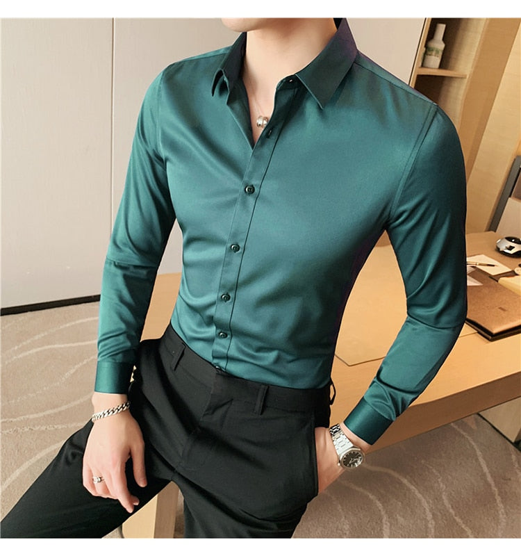 Men's Classic Breathable Comfortable Wrinkle Resistant Shirt FREE Shipping