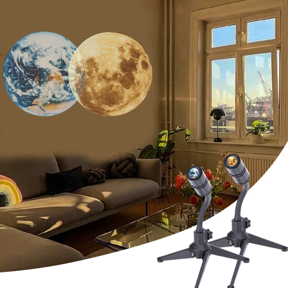 MOON EARTH PROJECTION LED LAMP